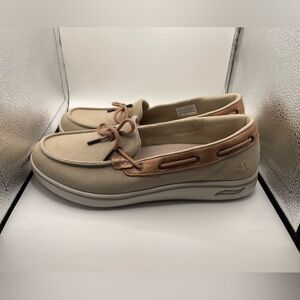 Skechers Uplift Shoreline Women's Tan Boat Shoes size 11